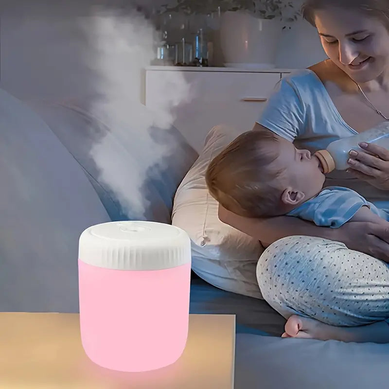 White Mini Water Replenishing Spray Air Humidification USB Night Light Cool Mist Sprayer Portable 220ml Color Night Light Humidifier For Home/Car