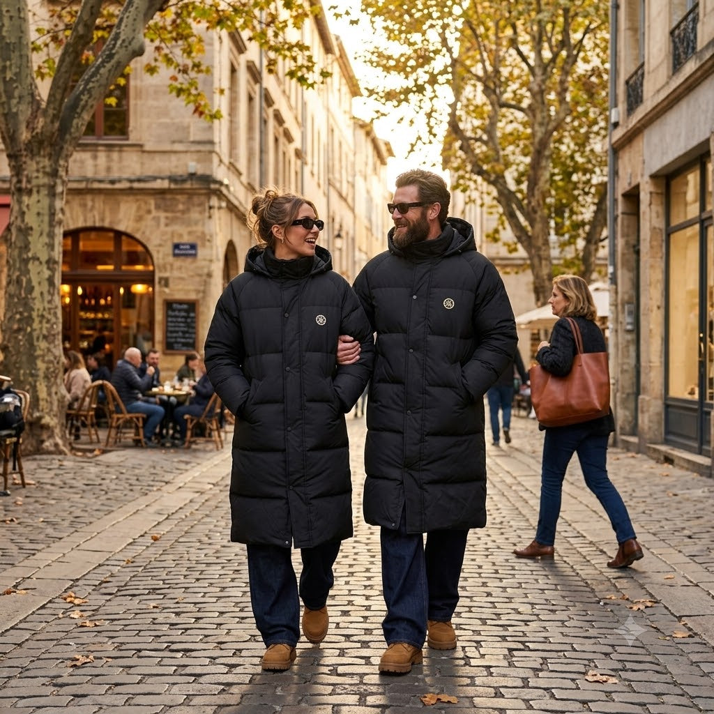 Unisex Oversized Hooded Long Puffer Jacket – Warm Winter Coat