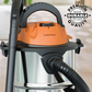 Bennett Read 15L Vacuum Cleaner Wet & Dry (Black, Silver, Orange)