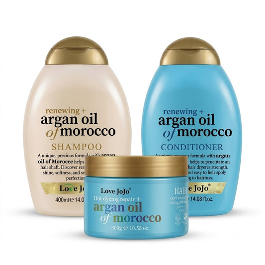 Argan Oil of Morocco Hair Care Set – Shampoo, Conditioner & Hair Mask