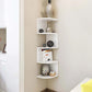 MHome 5-Layer Corner Wall-Mounted Bookshelf Storage Rack