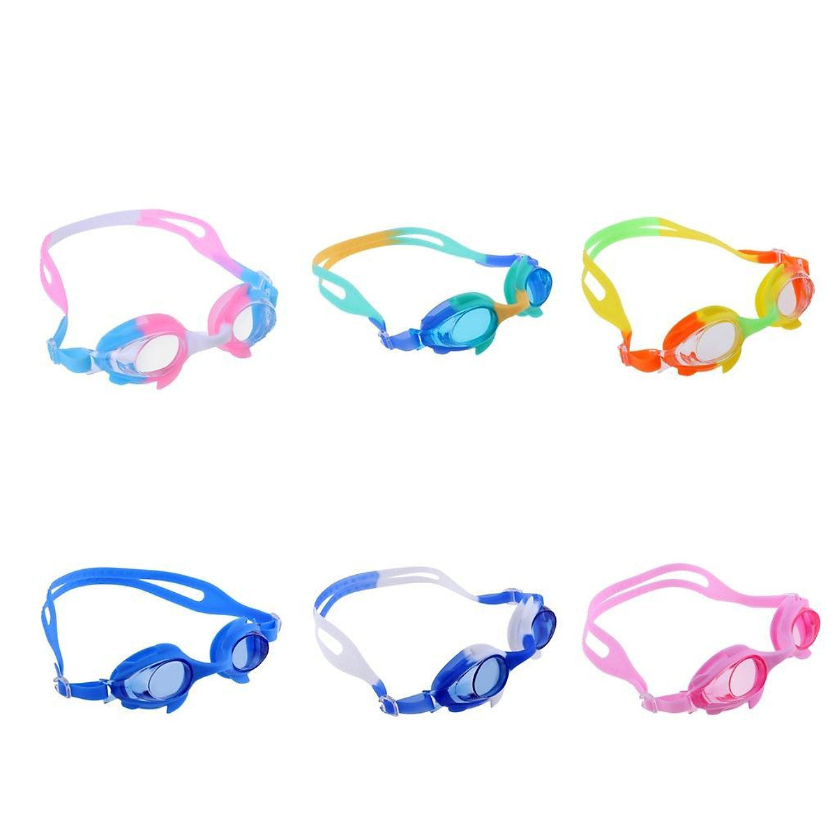 Kids Anti-Fog Silicone Swimming Goggles – With Ear Plugs & Case