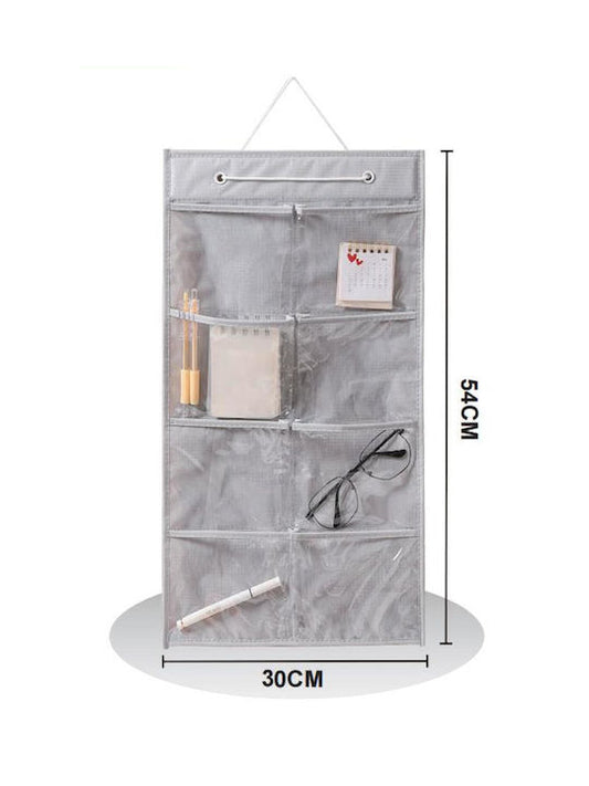 Waterproof Bathroom Organizer Wall Mounted 30X54CM (6 POCKETS)
