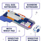 MTech Gaming Keyboard and Mouse Combo – Light-Up Rainbow Design