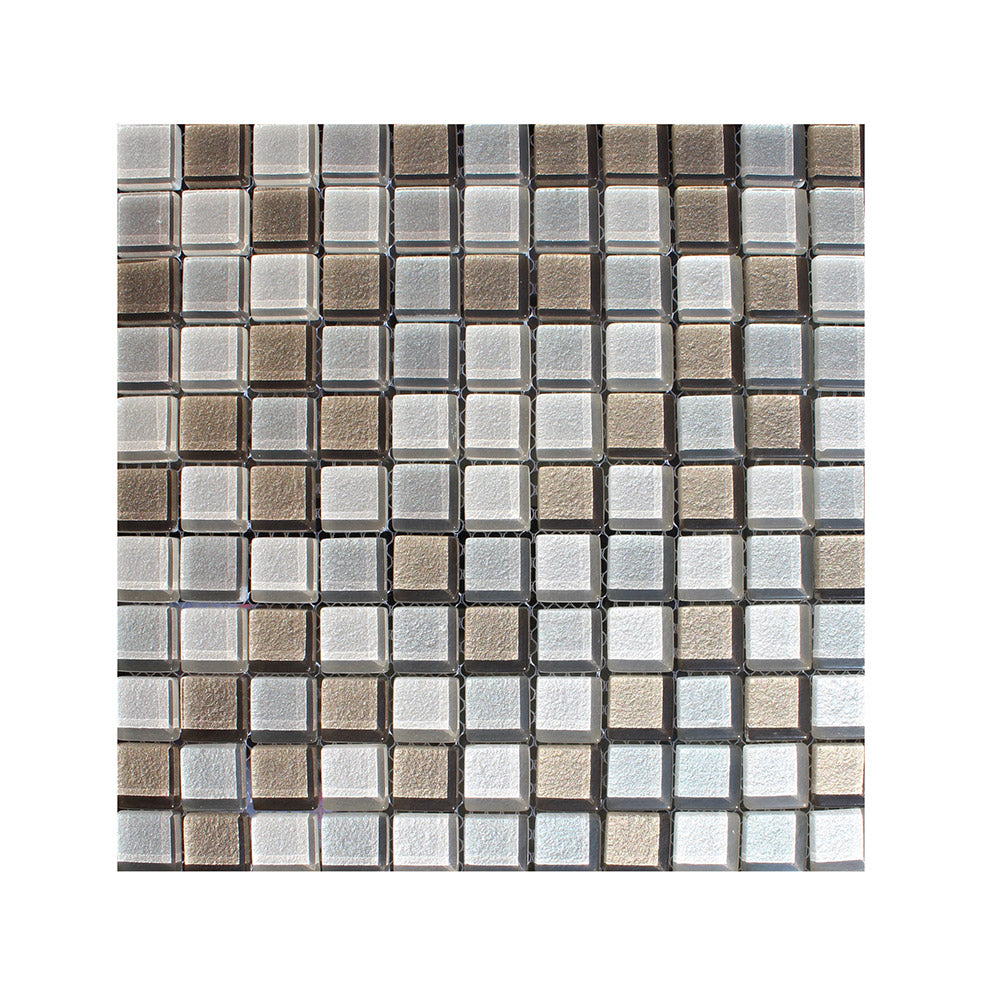 Crackled Glass Mosaic Tile for Kitchen Backsplash and Bathroom Wall