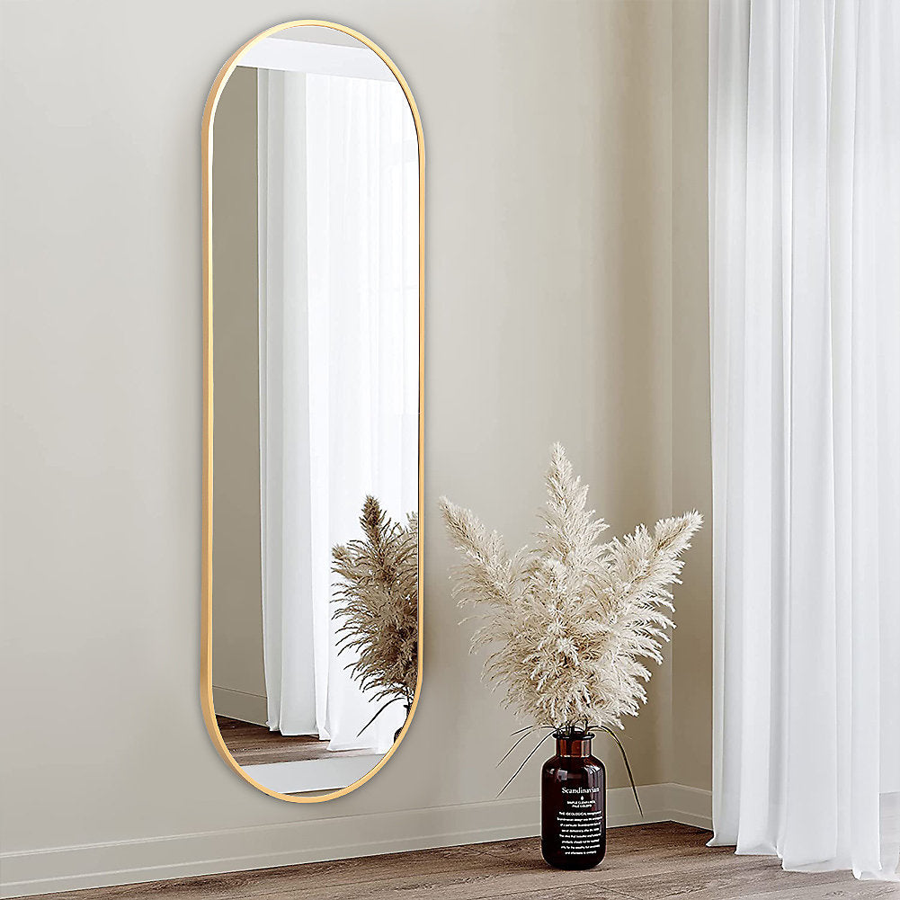 Oval/Rectangular Wall Mirror 100x30cm