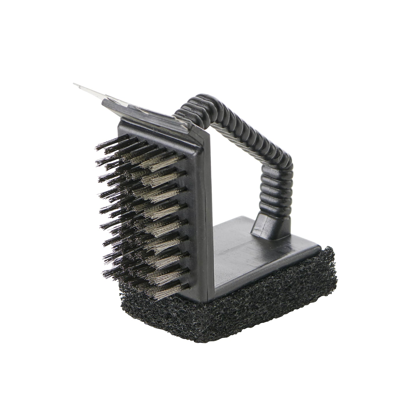 MHome 3-in-1 Silver Effect Stainless Steel Grill Cleaning Brush – All-in-One BBQ Tool