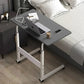 MFurn Portable Laptop Table with Adjustable Height & Wheels – Wooden Rolling Desk