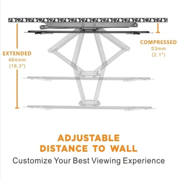 Full Motion 37-80 Inch TV Bracket Wall Mount