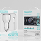 Dual USB Port Car Charger With Cable