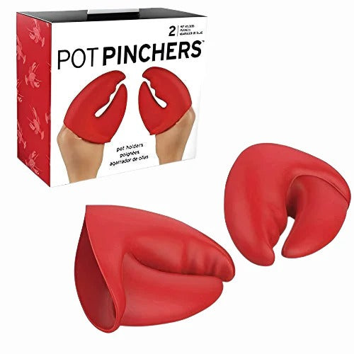 Mini Silicone Pot Pinchers – Heat Resistant Lobster Claw Oven Mitts (1Pair)