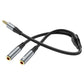 Hoco 2-in-1 Audio Headset Male To 2 Female Adapter