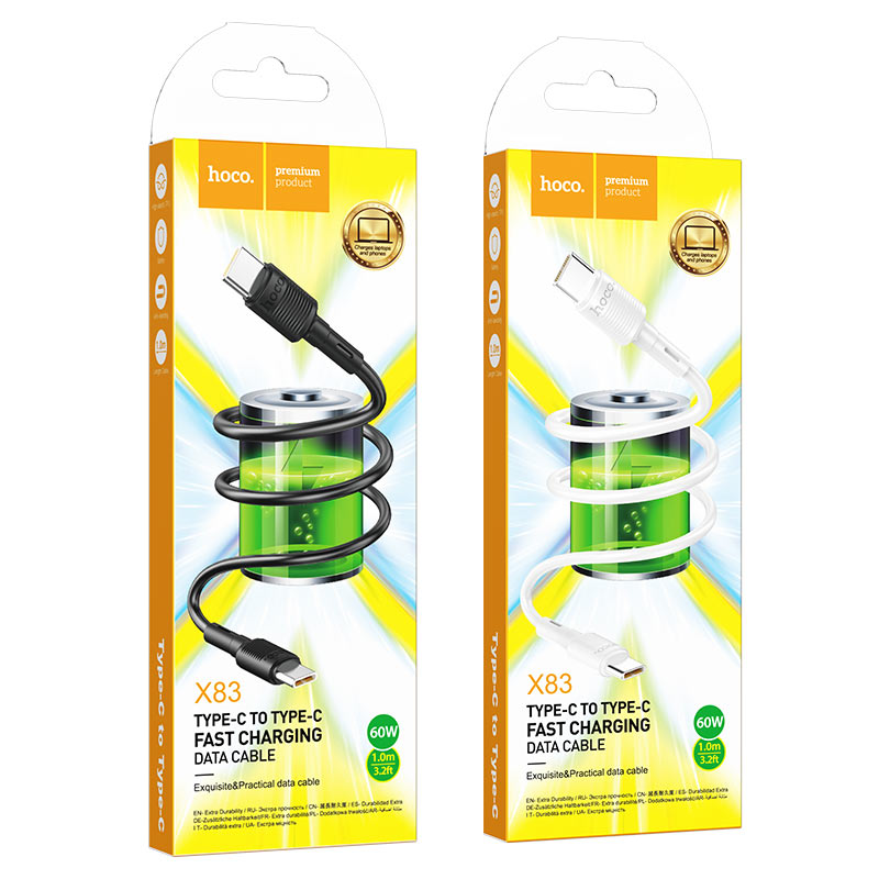 Hoco Type-C Victory Charging Data Cable