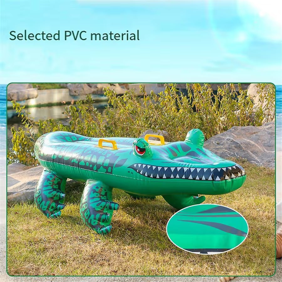 Inflatable Crocodile Pool Float – 145 cm