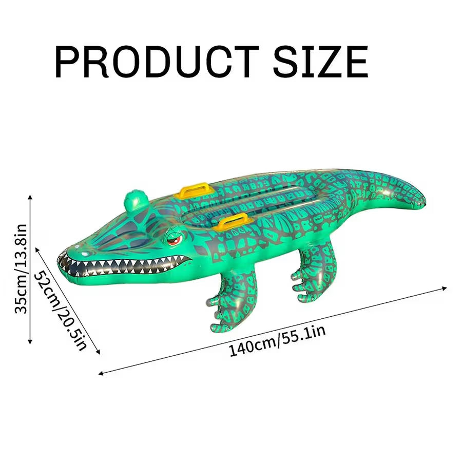 Inflatable Crocodile Pool Float – 145 cm