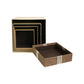 4pc Set Square Nesting Gift Boxes with Lids