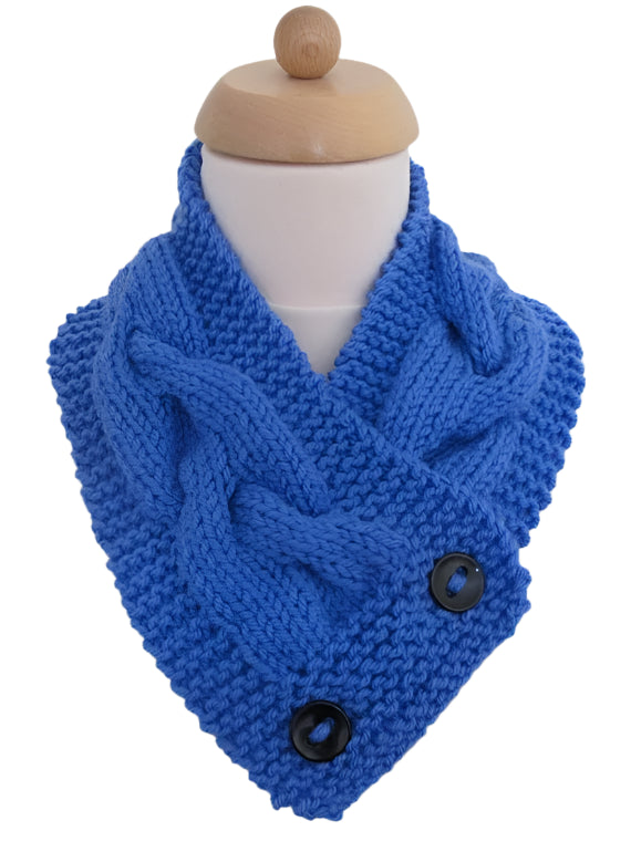 Buttoned Cable Neck warmer