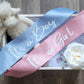 Baby Shower Sash/ Gender Reveal Sash For  It's a Boy Or It's a Girl