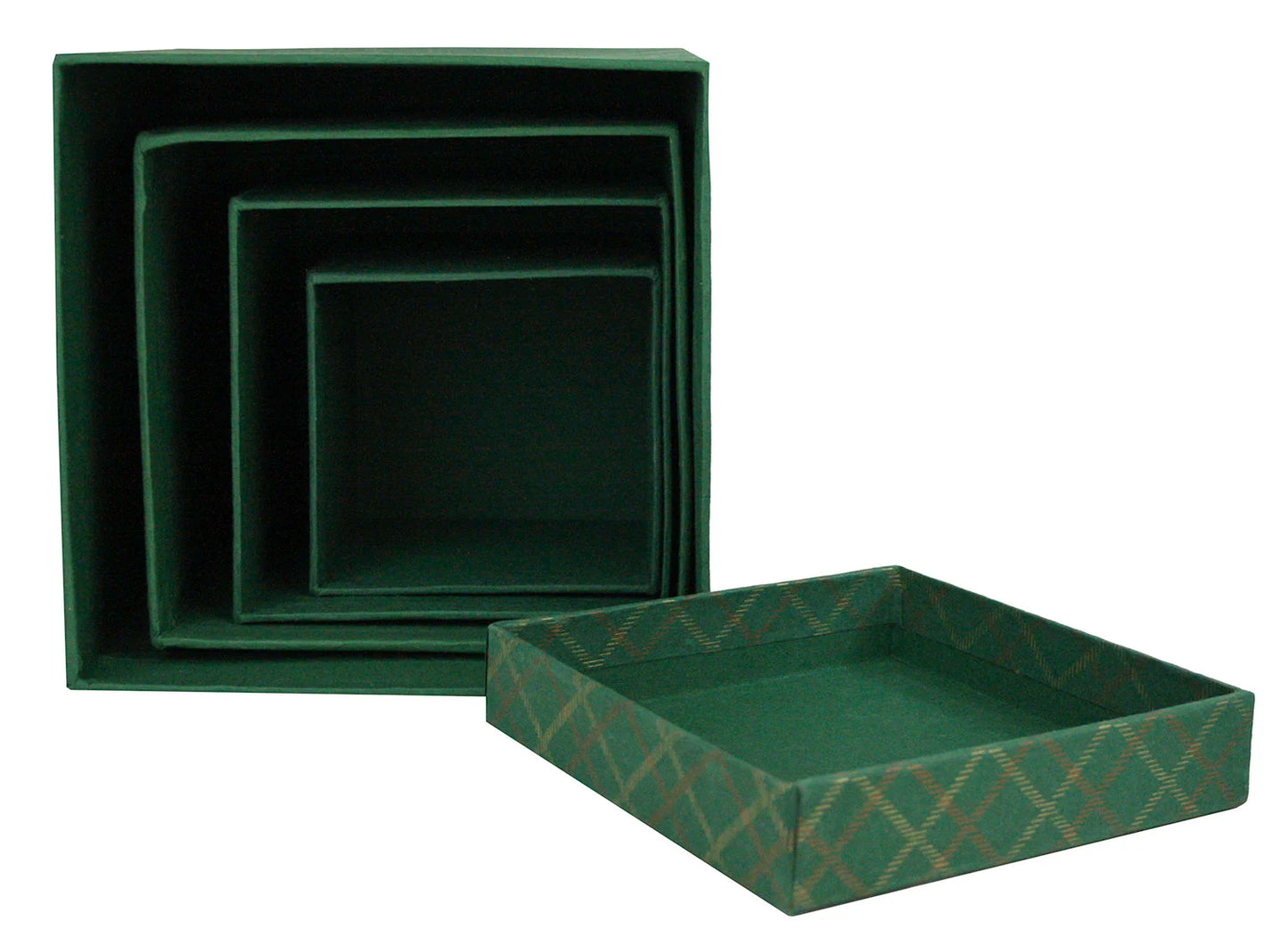 4pc Set Square Nesting Gift Boxes with Lids