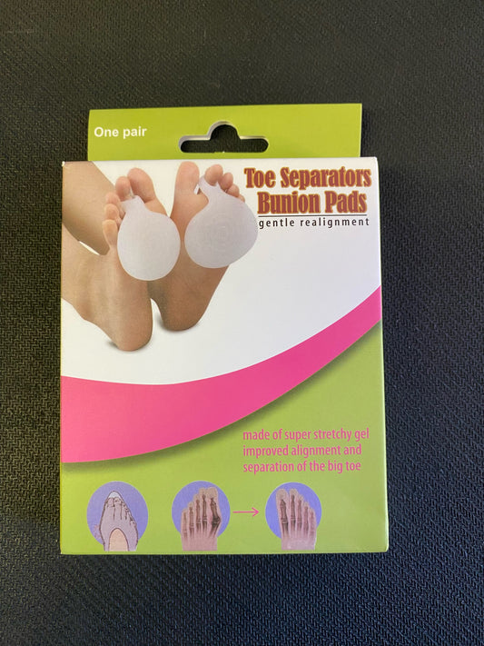 1 Pair - Gel Toe Separators for Overlapping