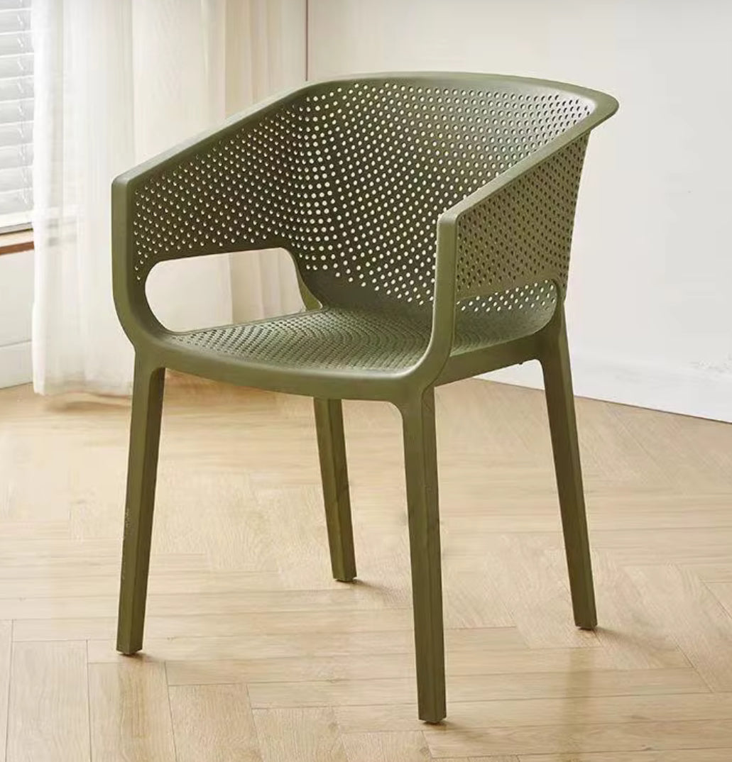 MFurn Ergonomic Perforated PP Armchair-Various Colours