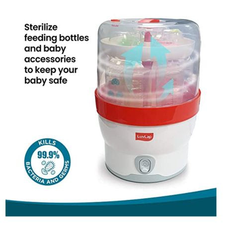 Multi-Purpose Electric Baby Bottle Sterilizer and Warmer - Pink/Blue