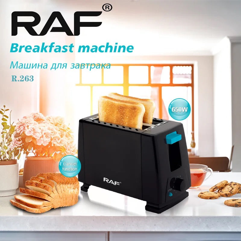 RAF Electronic Toaster Bread Maker Machine Adjustable High-lift Pasta Making Machine 2 Slice