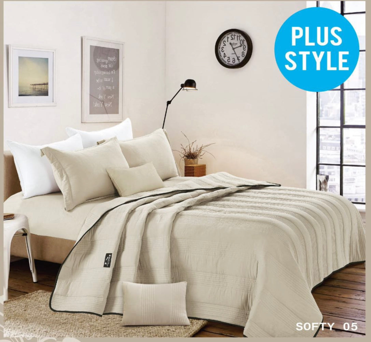 Quilted Bedspread Combo King 4pc