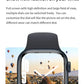Original DM66 Smart Watch 1.99 Inch Custom Dia BT Call Sports Sleep Monitor Heart Rate Men Woman IWO 15 Series 8 Smartw