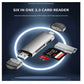 Multifunctional USB V8 & Type C Card Reader OTG, Reads Micro SD + SD Card & USB Flash Drive