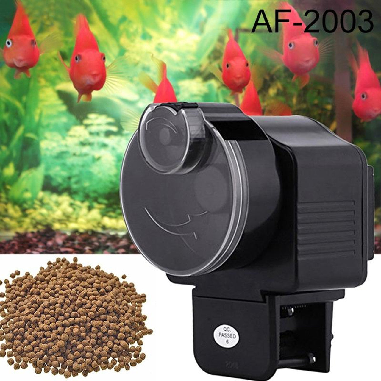 Aquarium Fish Tank Auto Feeders Pet Feeding Dispenser, Capacity: 20-50g