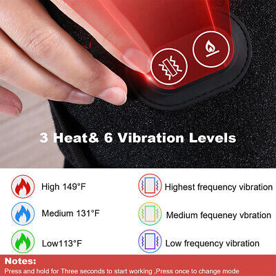 Knee Massager Electric Heated Knee Pad Brace Arthritis Pain Relief Warm Therapy Belt Protector