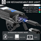 Dual Light Source Wireless Code Meter with Horn Bicycle Front Light