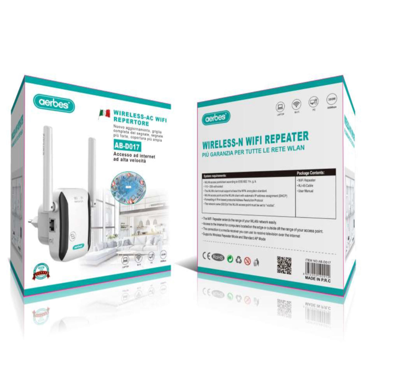 NBKEY Wireless 300Mbps Wifi Repeater 802.11G-B-N Network Router Range Extender wifi booster