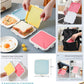 Silicone Sandwich Square Storage Box Reusable Microwave Safe Lunch Box