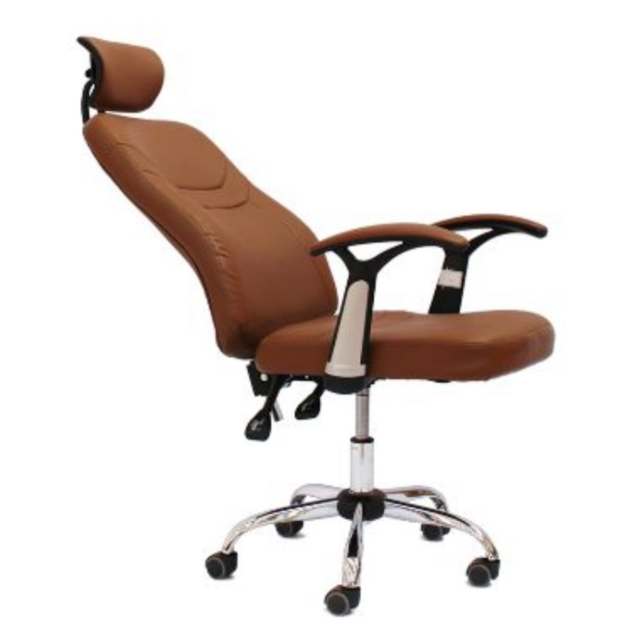Contemporary Design PU Leather Office Arm Chair With Reclinable Backrest