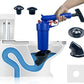 Toilet Plunger Air Drain Blaster Pressure Pump Cleaner for Bathroom Kitchen Clog Remover