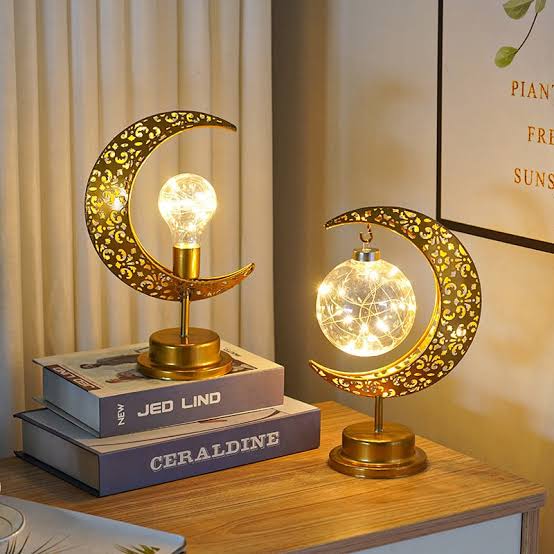 Crescent LED Desk Lamp Decoration