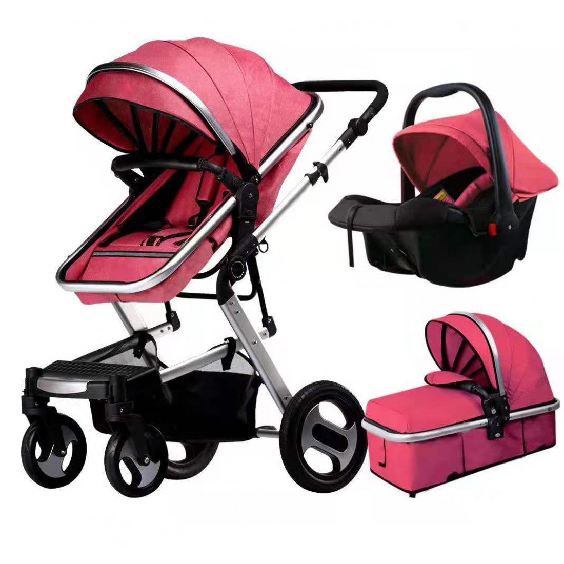 LUBBEEZ 5119 3 IN 1 STROLLER