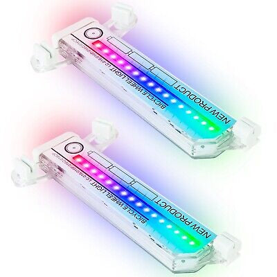 2 LED Bike Wheel Lights Waterproof
