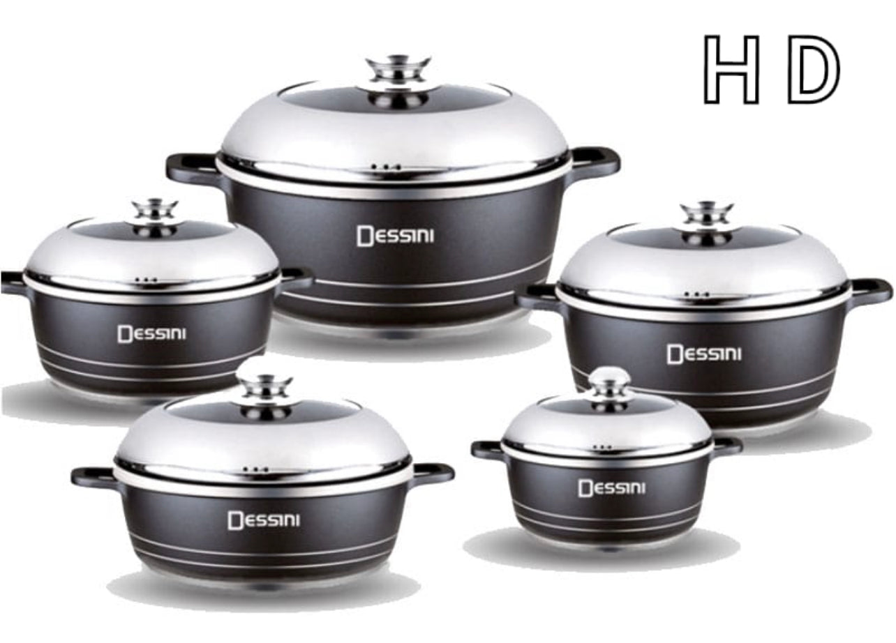 Die-Cast Granite Non-Stick Cookware - Set 10-Piece