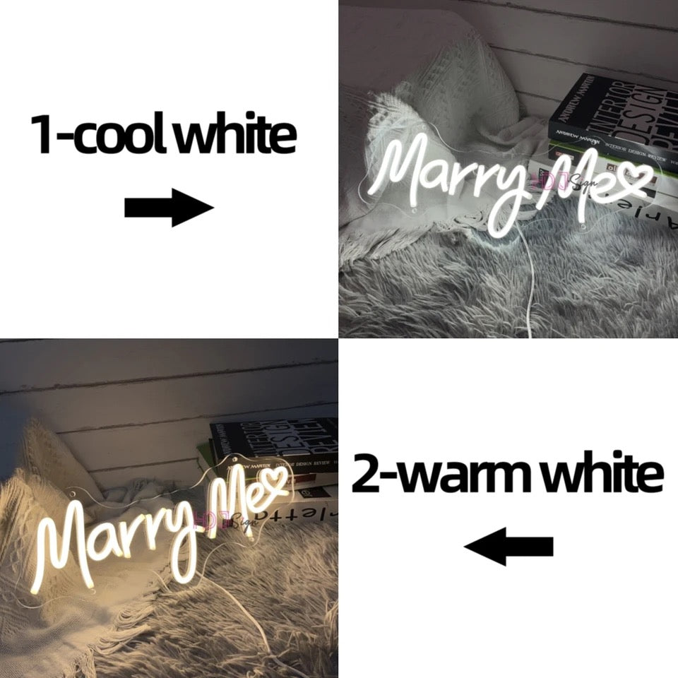 Neon Wedding Decor Party Marry Me Neon Led Signs
