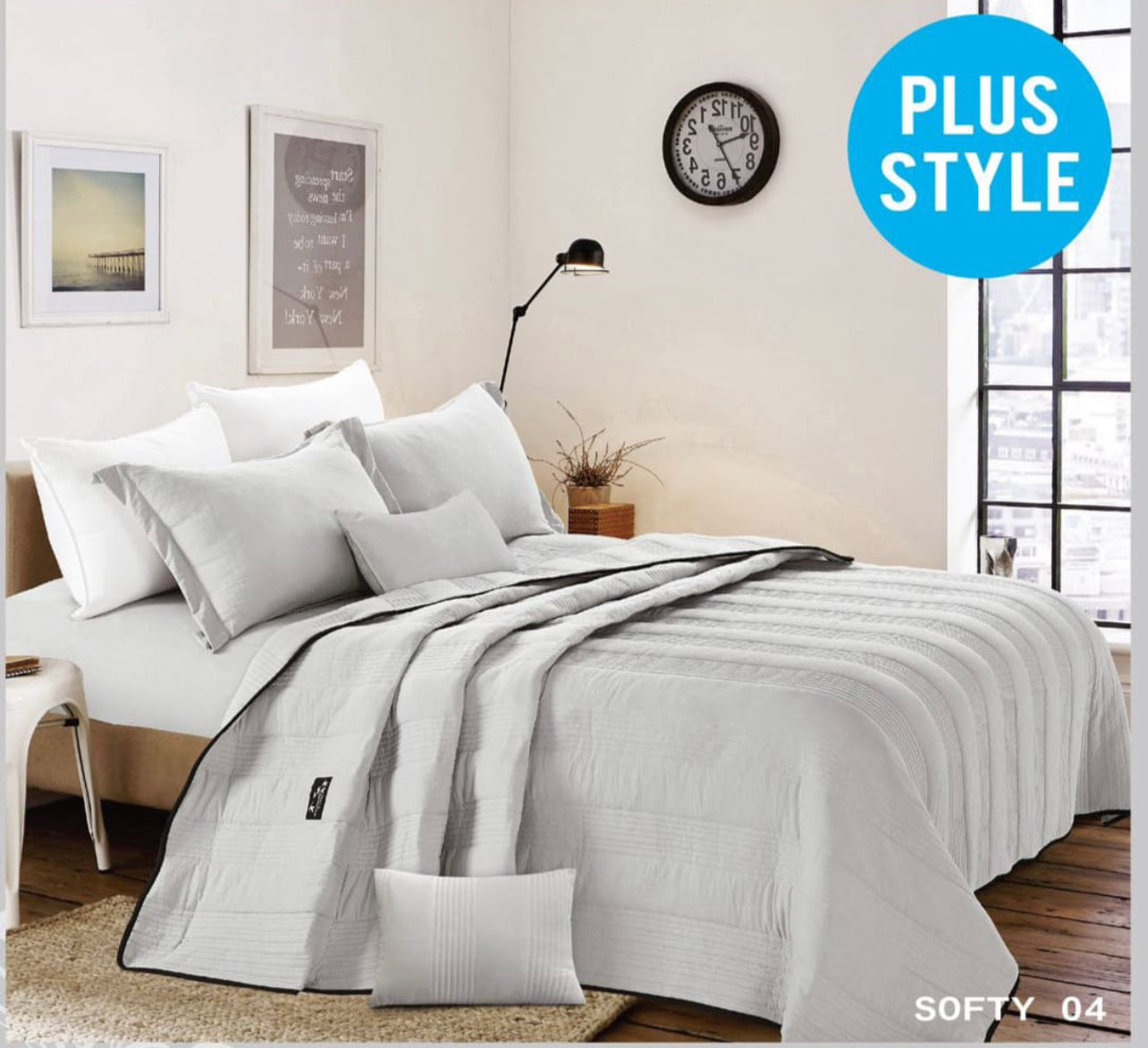 Quilted Bedspread Combo King 4pc