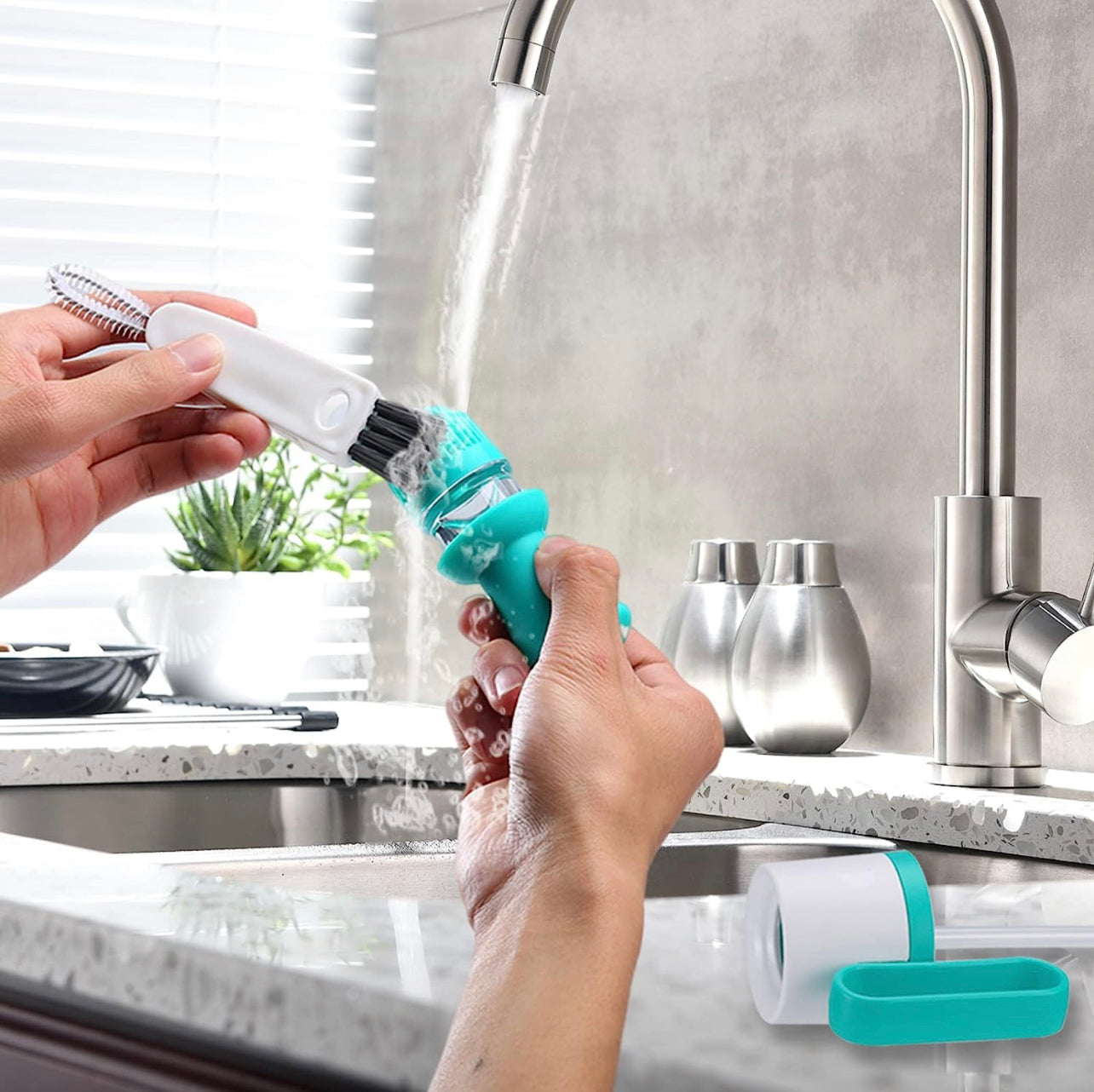 Oil Dispenser With Brush, Glass Olive Oil Bottle With Silicone Dropper