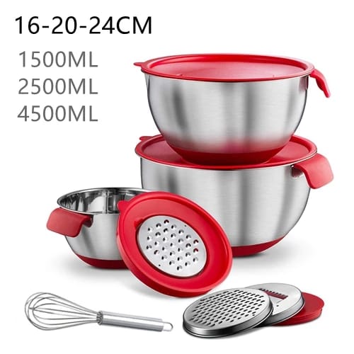 Multifunctional Mixing Bowl Set 3pc