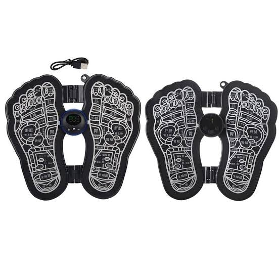 Massage Mat, Home Pulse Foot Massage Cushion, Physiotherapy Foot Massager for Muscle Relief (Rechargeable) Stimulator Pain Relief 9 Modes Feet Massage Tool