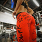 Leisure Letter Print Yoga Pants Sports Buttocks Fitness Women's Leggings