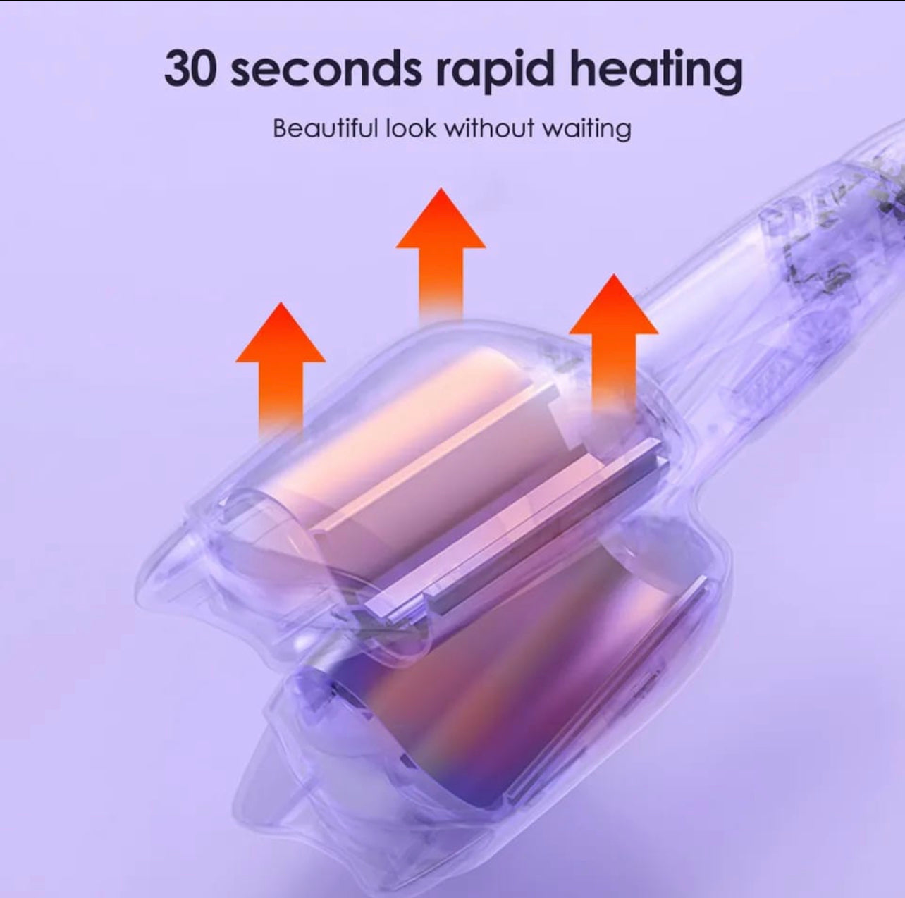 Electric Hair Curler Negative Ions Ceramic Curling Iron 32mm Wave Curly Hair Styler Tools
