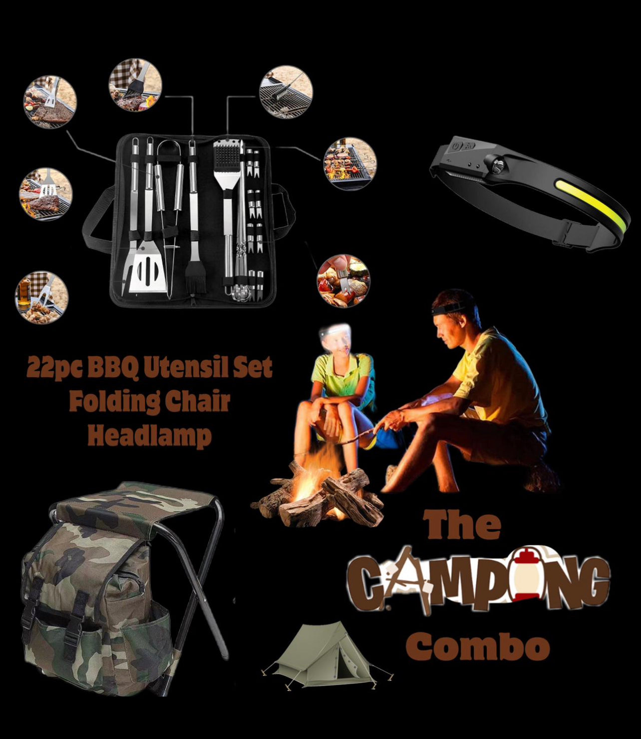Fathers Day Perfect Camping Combo 24pc Kit