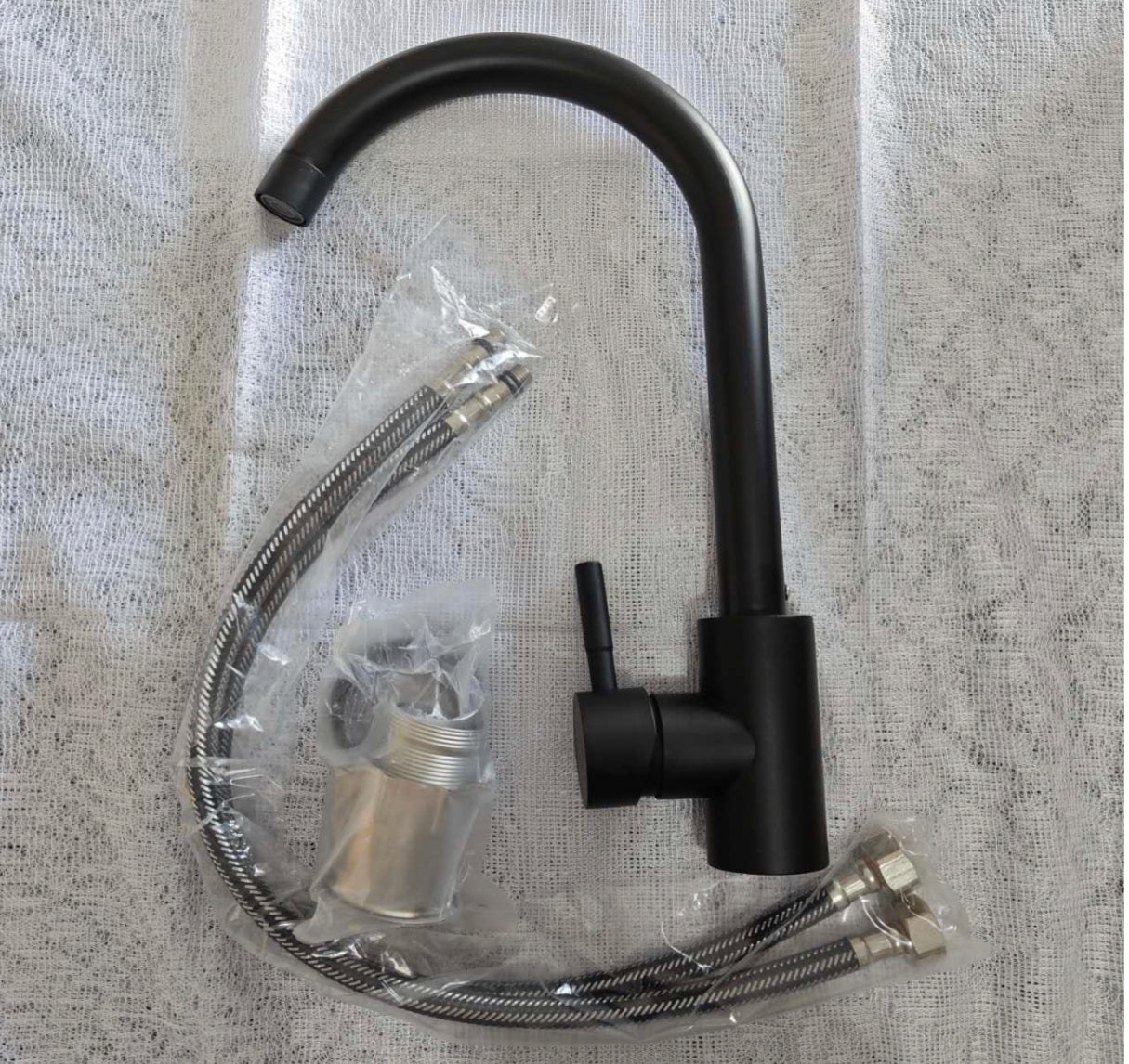 Modern Black Kitchen Faucet | Deck Mounted Tap